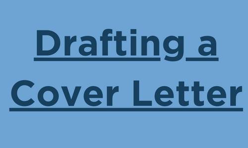 drafting cover letters